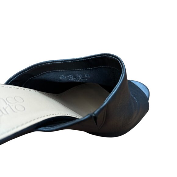 Franco Sarto Black Leather Mules – Size 8.5 - Picture 4 of 5